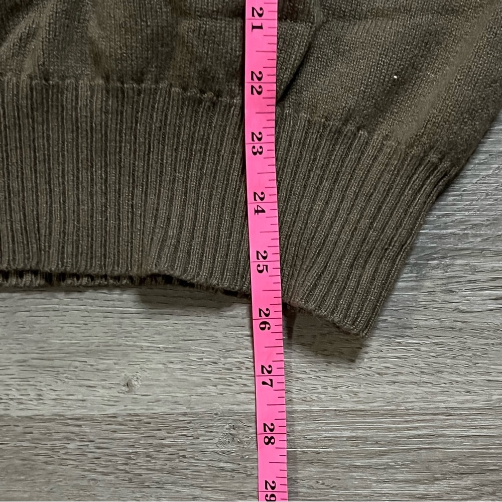 Mark Shale Mens 100% Cashmere Brown Crew Neck Sweater Size Medium - Picture 5 of 7